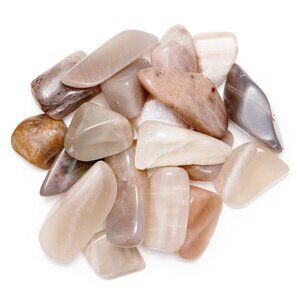25g Small Tumbled Moonstone Gemstone Crystals Crafting Stones Gem Rock Specimens